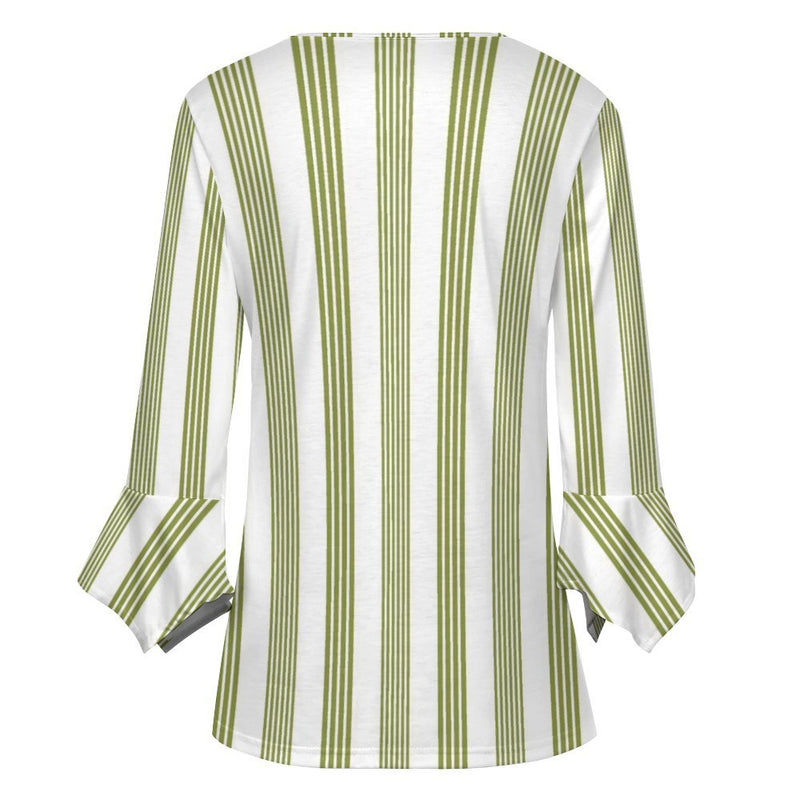 Women&#039;s Ruffled Petal Sleeve Top Women's ruffled petal sleeve top