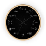 Math Equation Wall Clock — Geeky Mathematical Formula Clock for Students & Teachers