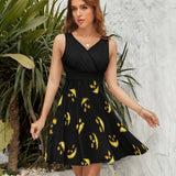 V-Neck Sleeveless Dress (NZ022)  Frocks