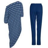 Peacefully Posh Women&#039;s Off Shoulder Two-piece Set Diagonal shoulder two piece set