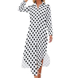 Button-Up Long Sleeve Shirt Dress Long sleeved shirt dress
