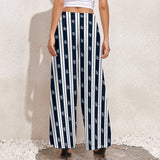 Striped Dragon Wide-Leg Pants Wide leg pants