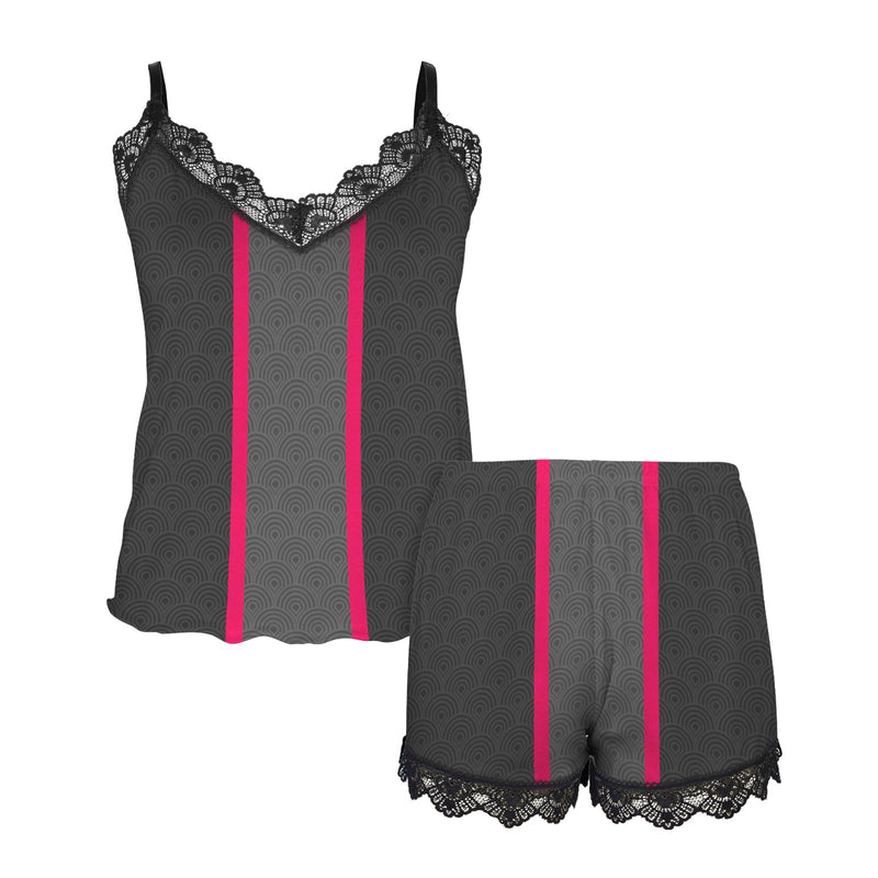 shell purse 6 Women's Lace Camisole Pajama Set