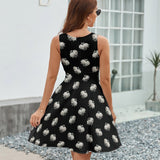 V-Neck Sleeveless Dress (NZ022)  Frocks