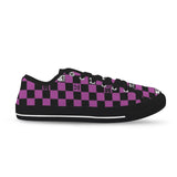 pi symbol print Seattle Low Top Women's Shoes (Model 1013-6)