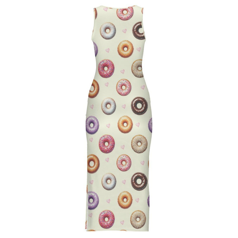 Sleeveless Bodycon Side Slit Long Dress Split cheongsam