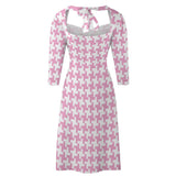 Houndstooth Women's Sweetheart Dress