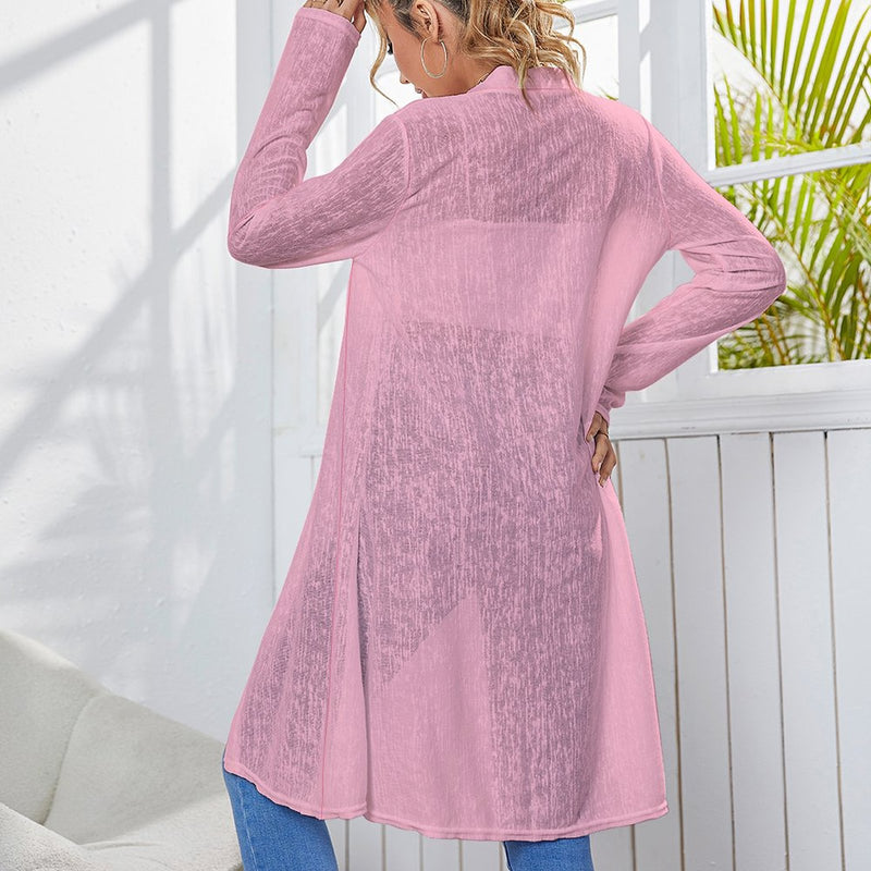 Medium length cardigan Women's Mid-Length Cardigan (NZ060)