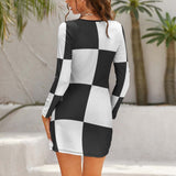 Hollow Slim-Fit Dress Slim dress with hollow waist