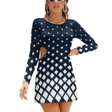 Hollow Slim-Fit Dress Slim dress with hollow waist