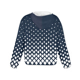 square cascade print copy Women's Lightweight Sun Protection Hoodie (Model H62)