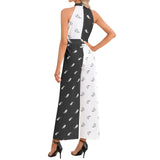Halter Neck Buckle Belted Jumpsuit