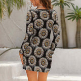 Hollow Slim-Fit Dress Slim dress with hollow waist