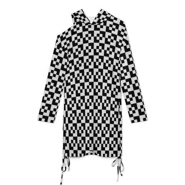 Long sleeved off shoulder skirt Off-Shoulder Hooded Dress