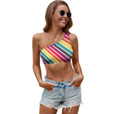 Women&#039;s One-shoulder Crop Top One-shoulder Crop Top