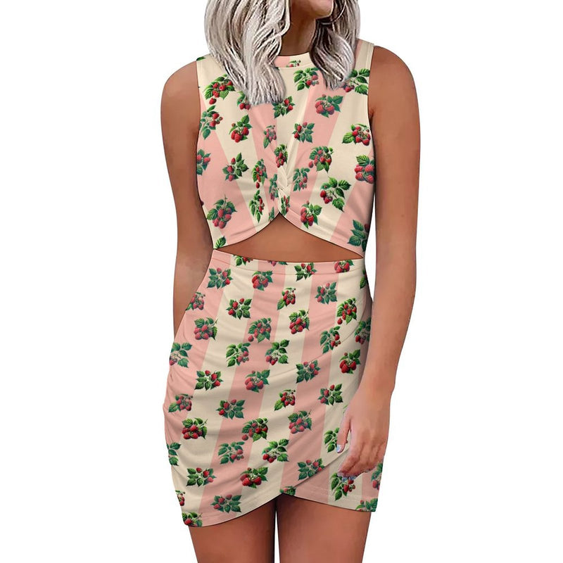 Navel-Baring Cross-Fit Hip Skirt Slim wrap hip skirt