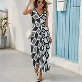 Sleeveless Long Dress (NZ028) Sleeveless dress