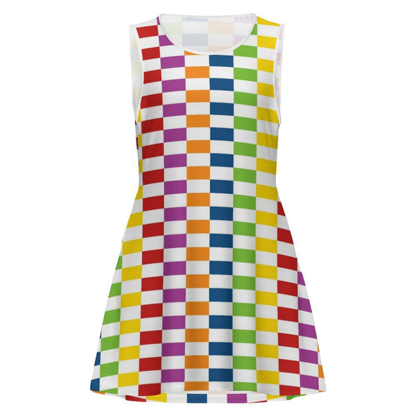 Sleeveless Round Neck A-Line Dress Sleeveless round neck skirt