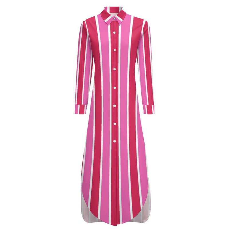 Button-Up Long Sleeve Shirt Dress Long sleeved shirt dress