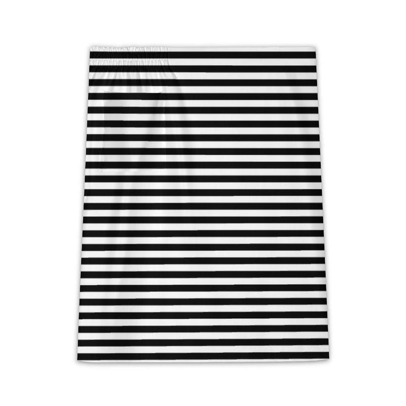 En Noir Et Blanc Womens Button Wrap Skirt