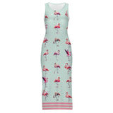 Sleeveless Bodycon Side Slit Long Dress Split cheongsam