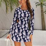 Hollow Slim-Fit Dress Slim dress with hollow waist