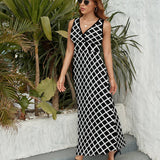 Sleeveless dress Sleeveless Long Dress (NZ028)