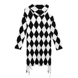 Long sleeved off shoulder skirt Off-Shoulder Hooded Dress