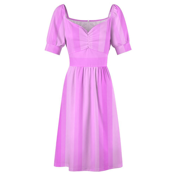 Sweetheart Neck Puff Sleeve Mini Dress (B271) Dress