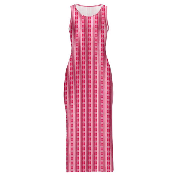 Sleeveless Bodycon Side Slit Long Dress Split cheongsam