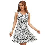 V-Neck Sleeveless Dress (NZ022)  Frocks
