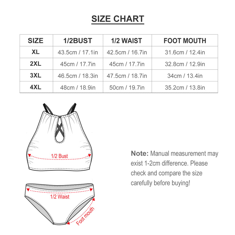 Two-piece Swimsuit-Large (BK2040) Two-piece Swimsuit