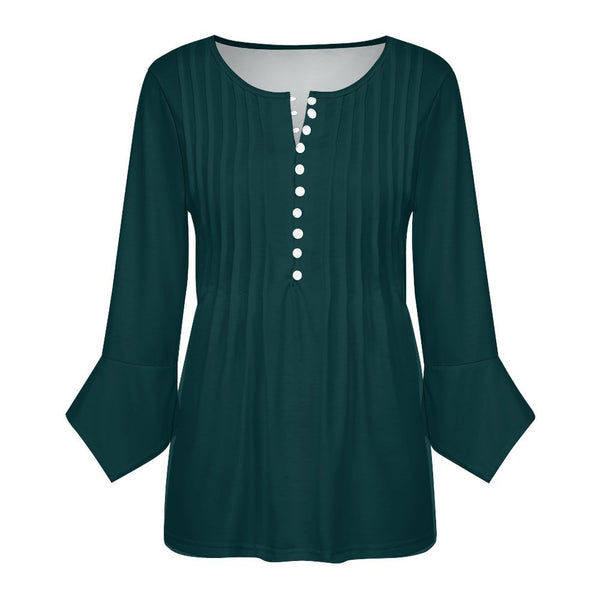 Women&#039;s Ruffled Petal Sleeve Top Women's ruffled petal sleeve top