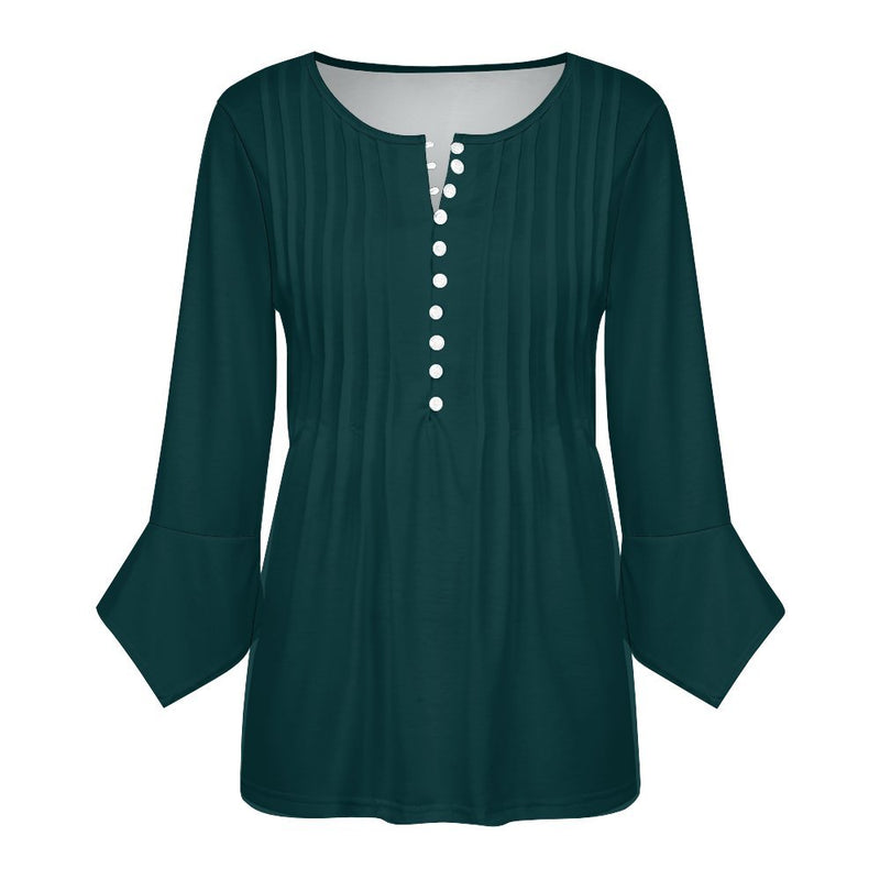 Women&#039;s Ruffled Petal Sleeve Top Women's ruffled petal sleeve top