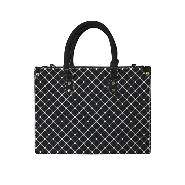 tight net PU Leather Handbag-Medium (Model 1747)