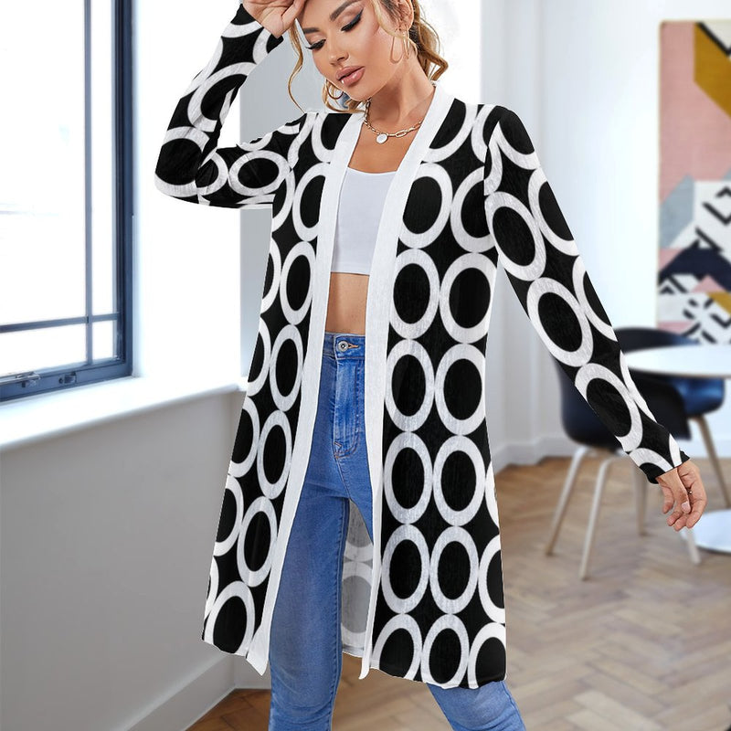 Medium length cardigan Women's Mid-Length Cardigan (NZ060)