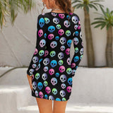 Hollow Slim-Fit Dress Slim dress with hollow waist