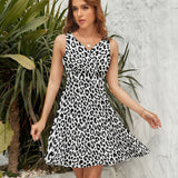V-Neck Sleeveless Dress (NZ022)  Frocks