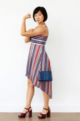 Americana High-Low Spaghetti Strap Dress