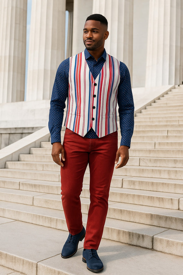 Americana Men's Sleeveless Suit Vest