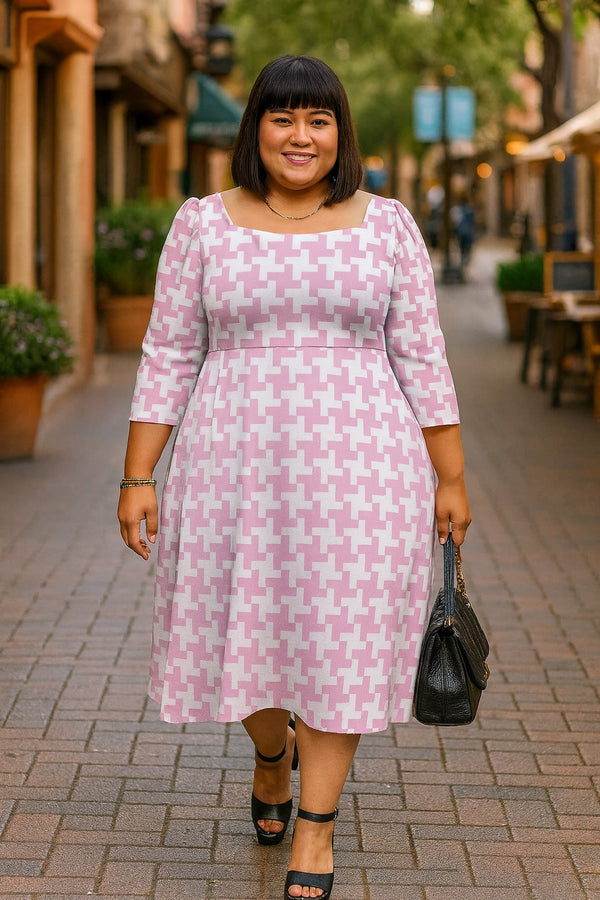 Houndstooth Women's Sweetheart Dress