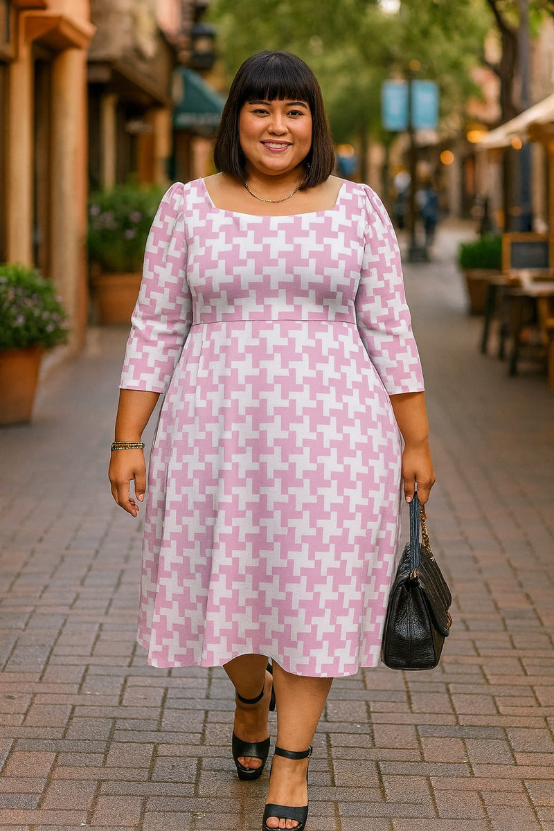 Houndstooth Women's Sweetheart Dress