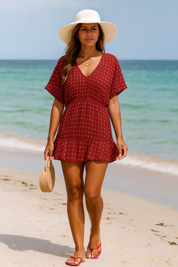 Polka Dot Women's Cover Up Dress