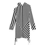 Long sleeved off shoulder skirt Off-Shoulder Hooded Dress
