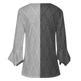 Women&#039;s Ruffled Petal Sleeve Top Women's ruffled petal sleeve top