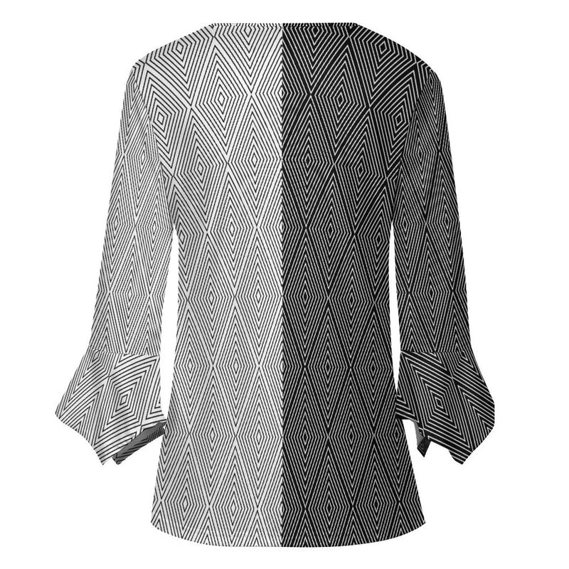 Women&#039;s Ruffled Petal Sleeve Top Women's ruffled petal sleeve top