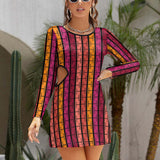 Hollow Slim-Fit Dress Slim dress with hollow waist