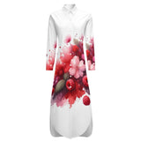 Button-Up Long Sleeve Shirt Dress Long sleeved shirt dress