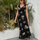 Sleeveless dress Sleeveless Long Dress (NZ028)