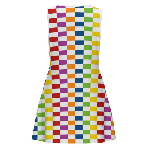 Sleeveless Round Neck A-Line Dress Sleeveless round neck skirt